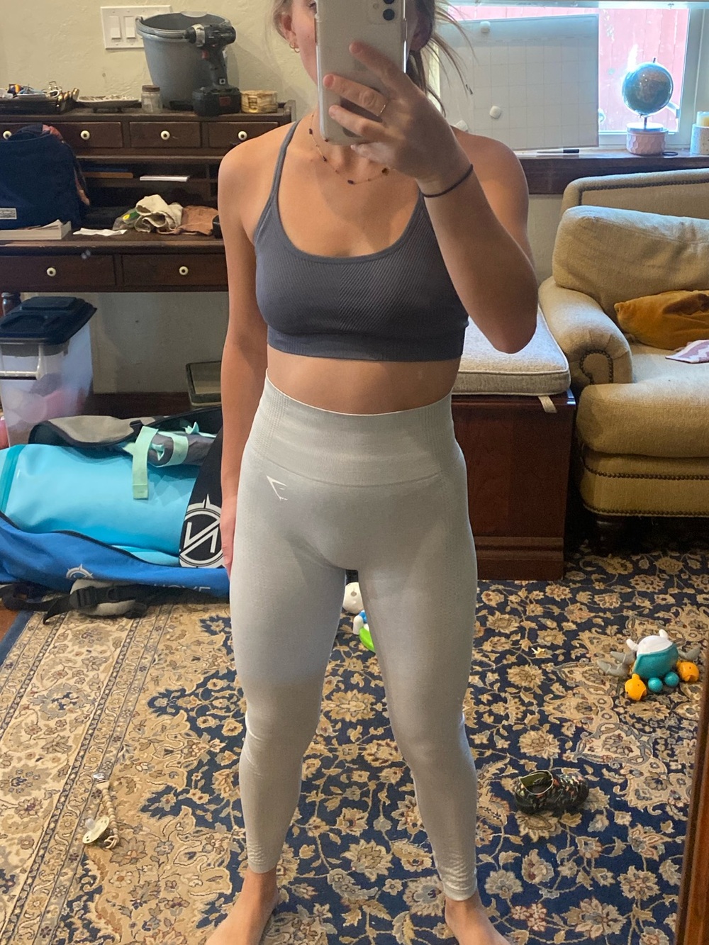 Gymshark Vital Seamless Leggings - Off-White/Light Gray
